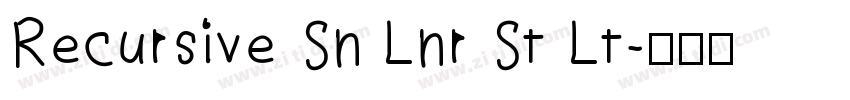 Recursive Sn Lnr St Lt字体转换